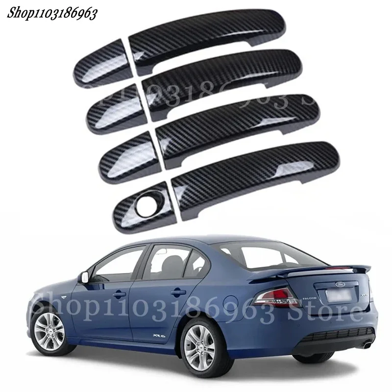 

Gloss Black Door Handle Cover Sticker Trim For Ford Falcon FG FGX G6E XR6 09-16 car Sticker Car-Styling Accessories Cover