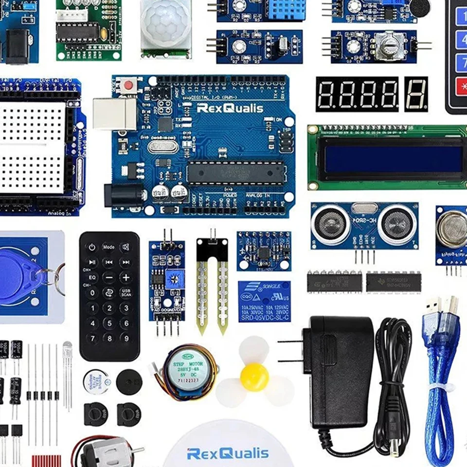 Complete Arduino Starter Kit with Servo and LEDs