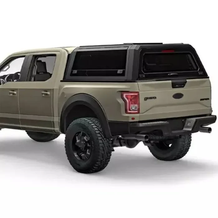 

Truck Camper Black Canopy 4X4 Pickupk Truck Canopy Customizable for Ford Raptor Ranger Hilux Tacoma Tundra Dodge Ram