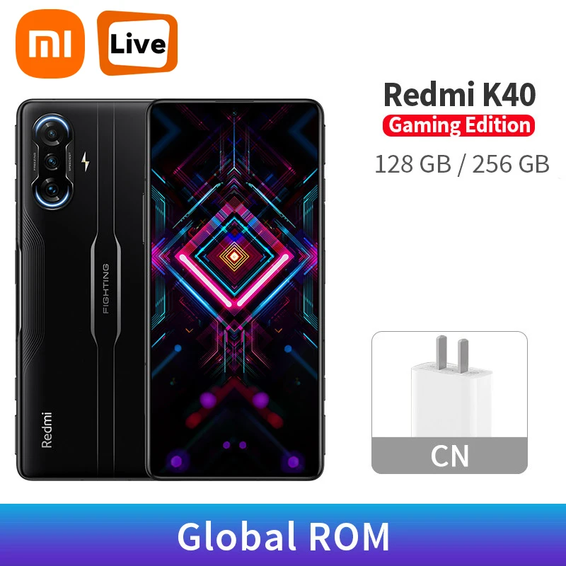 Оригинальный игровой процессор Xiaomi Redmi K40 с глобальной прошивкой 128 ГБ/256 ГБ