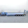 1/14 RC Painted Metal Flatbed Trailer 5 Axles with Electric Tailboard for Remote Control Tractor Truck Toy Car Model 4