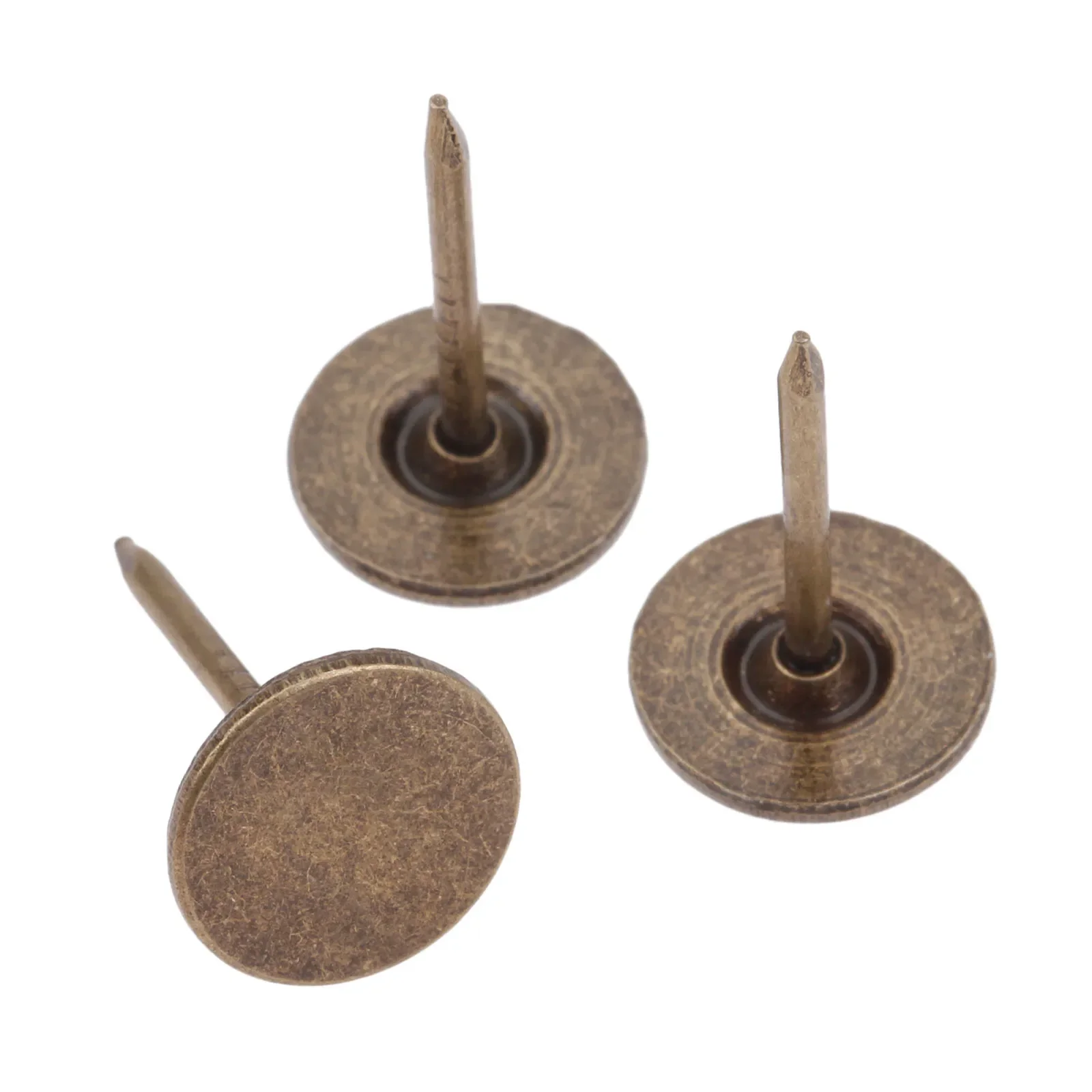 100Pcs Iron 11*17mm Antique Bronze Upholstery Nails Drum Jewelry Wood Box Furniture Sofa Wood Door Decorative Tacks Stud Pushpin upholstery nail