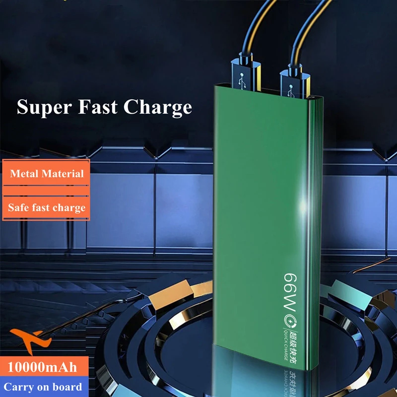 best power bank 20000mah Power Bank 20000mAh 66W Super Fast Charge For Xiaomi Huawei iPhone External Battery Portable Charger Auxiliary Battery powerbank slim power bank