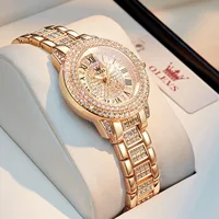OLEVS Original diamant montre pour femmes mode élégant en acier inoxydable étanche Quartz montre-bracelet de luxe dames robe montres 1