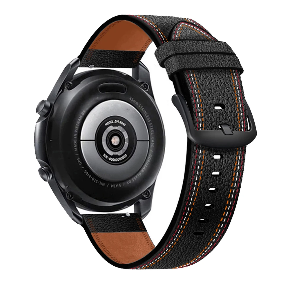 Elegant 22mm Soft Leather Watchband Strap – Premium Wristband Bracelet