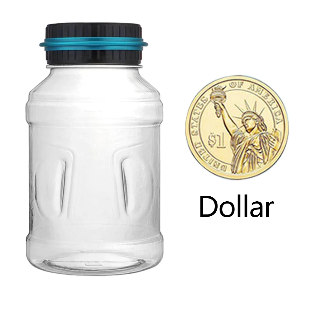 Digital Coin Bank Savings Jar with LCD Counter Piggy Bank Savings Jar for Adults Boys Girls Designed for Dollar Euro Pound Aud 2