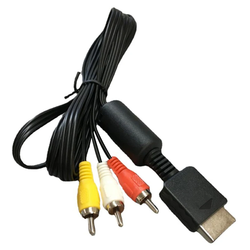 AV Video Audio Stereo Cable A/V For Playstation PS1 PS2 PS3 Sony