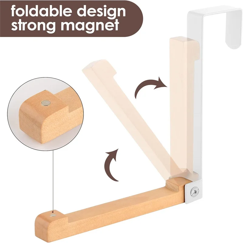 Wall-mounted Door Rear Hanger Metal No Punching Wood Metal Folding Hook Clothes Scarves Hanger Coat Hat Storage Hanging Hook storage hook,door hook