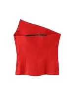 Women's Asymmetrical Bustier Tops, Sexy Backless, Side Zipper, Female Camis, Fashion - Image 4