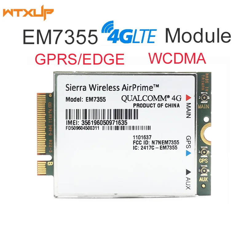 

Модуль 4G для беспроводной связи для Sierra AirPrime EM7355 Gobi5000 WWAN HSPA WCDMA NGFF card для Asus Sony toshiba