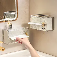 Glacial Tissue Box Wall-mounted Paper Box Household Kitchen Napkin Box Light Luxury Face Towel Storage Box 1
