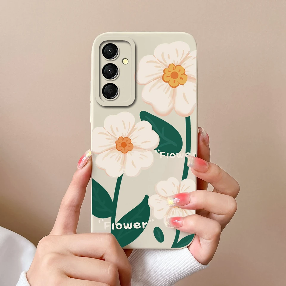 Beautiful Flower Mountain Liquid Shockproof Anti-Fingerprint Silicone Case