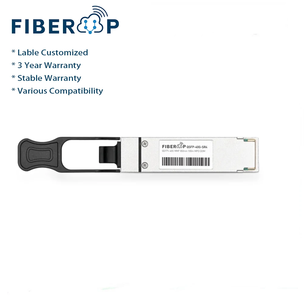 FIBERUP(2 pieces packed) FBU-QSFP40G-SR4 40G QSFP+ SR4 850nm 100m MPO optical transceiver module