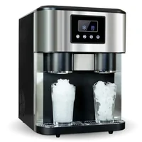 portable clear ice cube maker for cold drinks dispense ice maker with cold water and crushed ice 1
