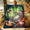 MINISO The Jungle Book HD Art Print Blanket.Oversized Soft Warm Flannel All-season Blanket.Use Sofas,Picnic,Camping Blankets 1