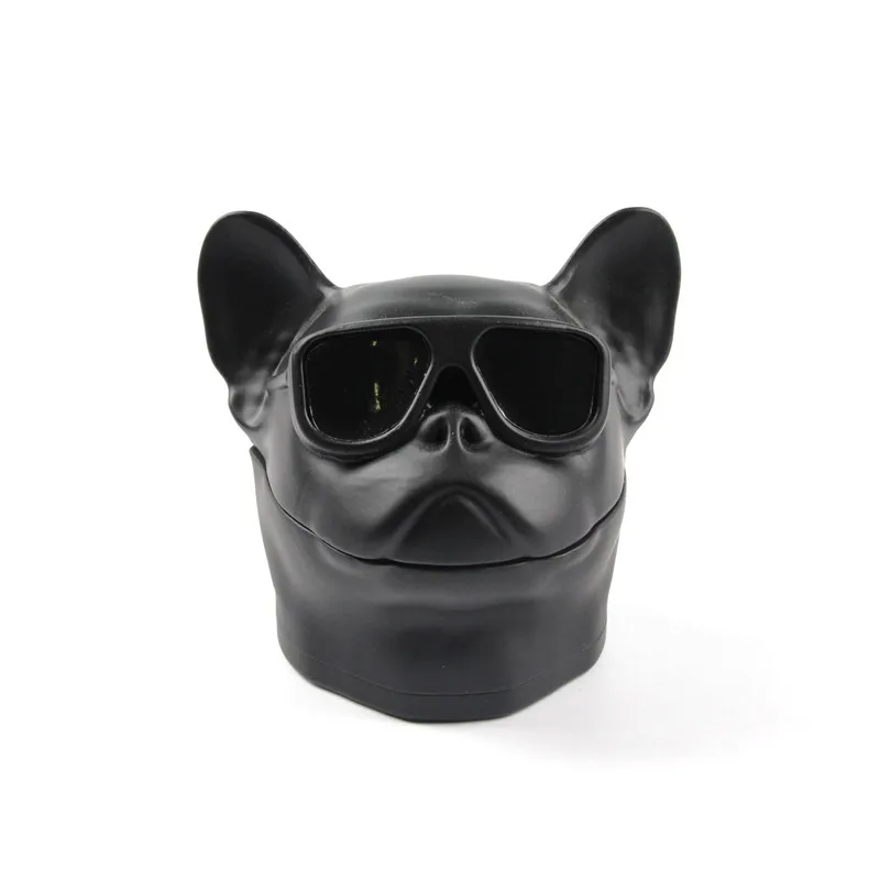 55mmZinc alloy dog head cigarette grinder, three-layer tobacco shredder with drawer dog head grinder 2