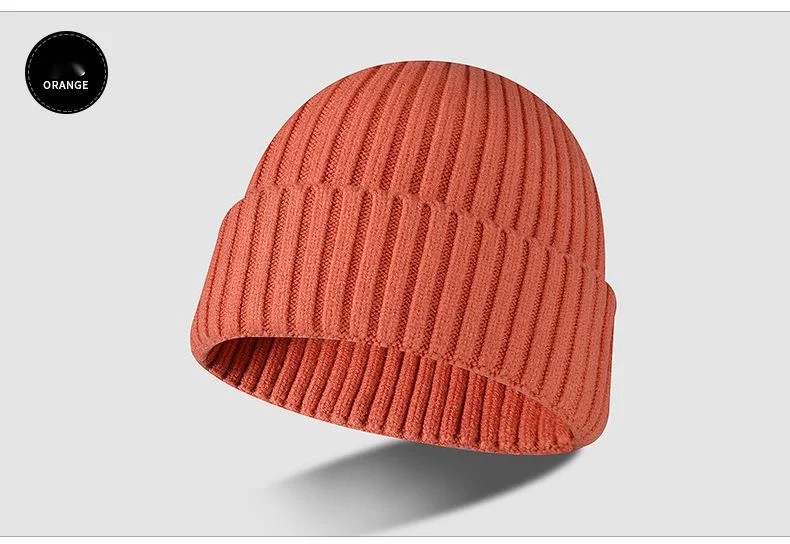 Neue Wollmütze, verdickte Strickmütze für Herren und Damen, lässige Outdoor-Mütze, warme Mütze, kalte Skimütze_voghion.com