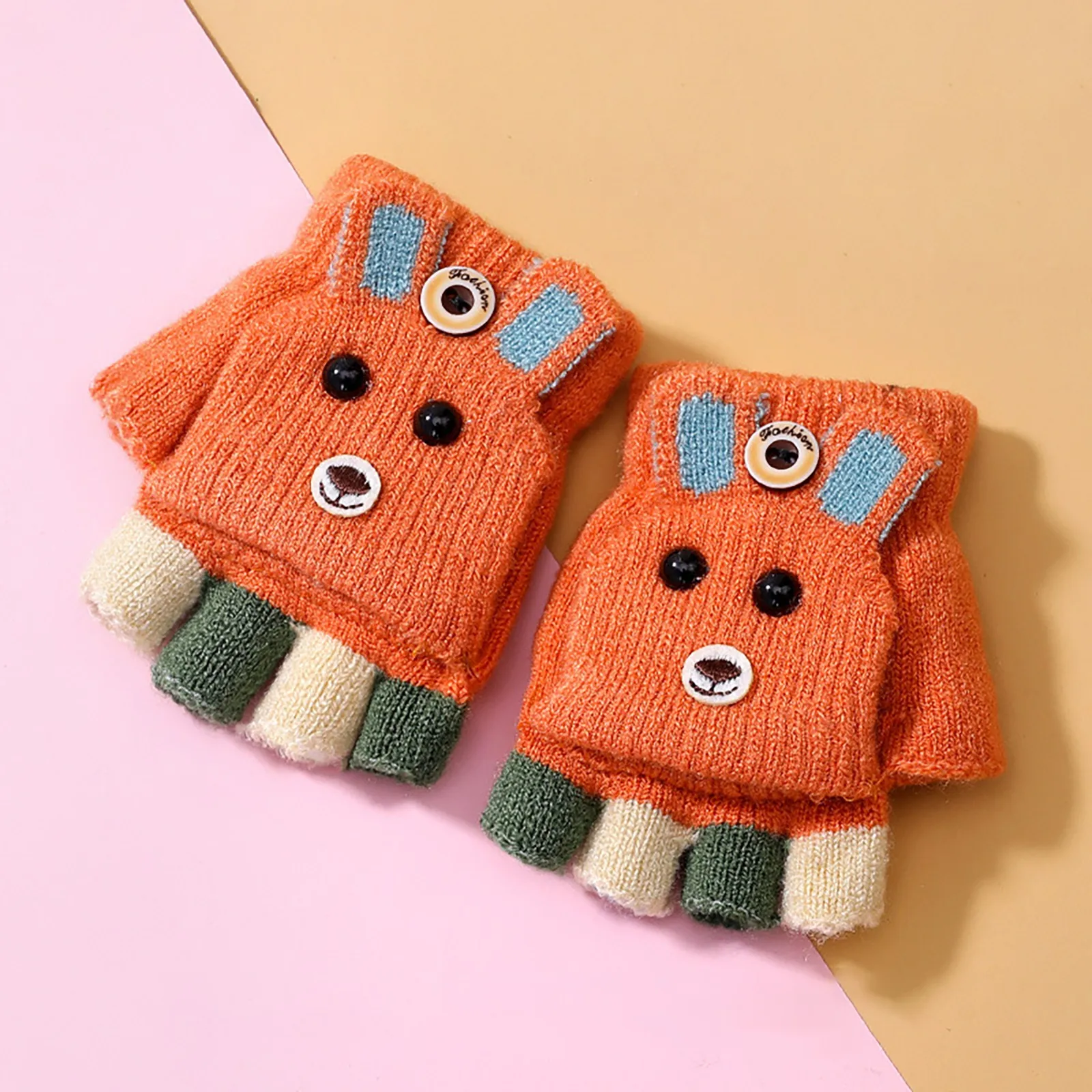 Gants Chauds pour Bébé Garçon et Fille de 1 à 3 Ans, Motif Animal de Dessin  Animé, Lapin, Ours, Floral, Automne et Hiver - AliExpress