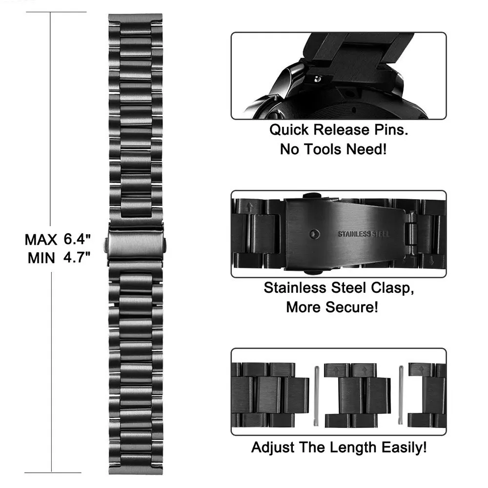 Elegant Metal Mesh Watch Strap - Premium Wristband