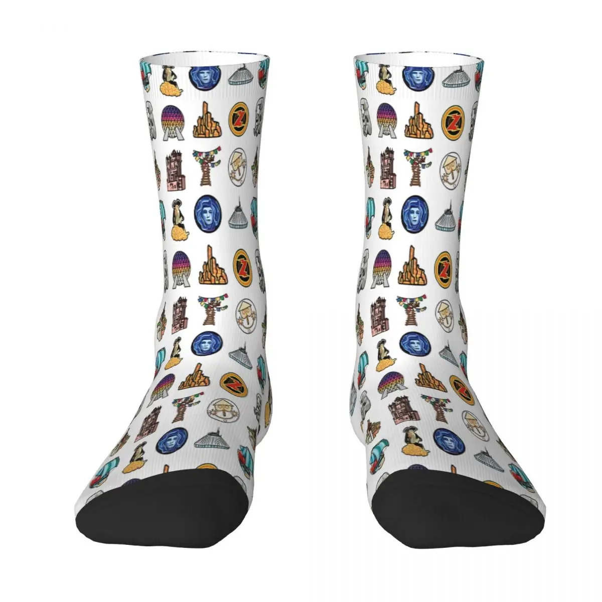 

Ride Icon Pattern Sock Socks Men Women Polyester Stockings Customizable Funny