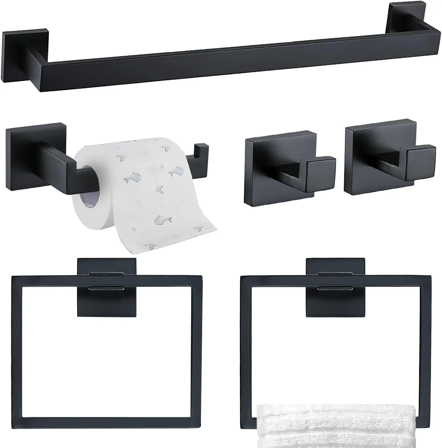 Black 6-Pieces Set
