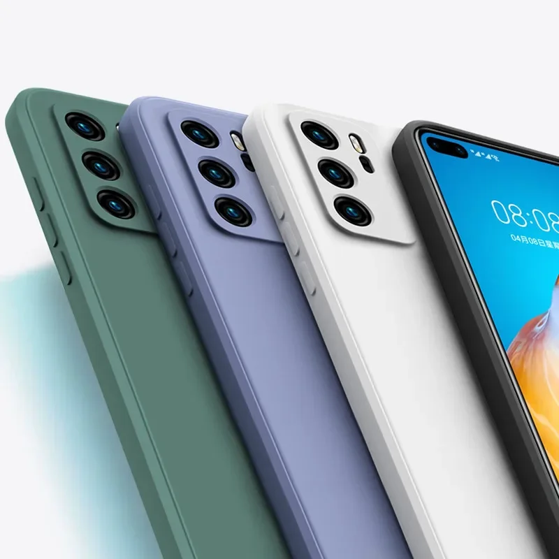 Luxury Original Liquid Silicone Soft Phone Case Cover