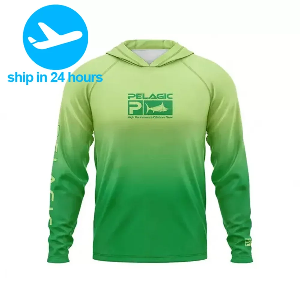 

Pelagic рыбалка с капюшоном рубашка UPF50 + длинный рукав одежда для рыбалки летняя Солнцезащитная быстросохнущая рыболовная Футболка Camisa De Pesca