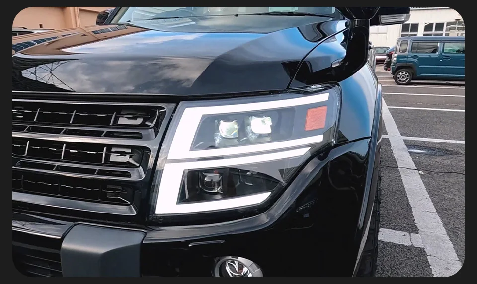 AKD Head Lamp for pajero V97 V93 LED Headlight 2006-2021 Headlights V95 B87 DRL Turn Signal High Beam Angel Eye Projector Lens