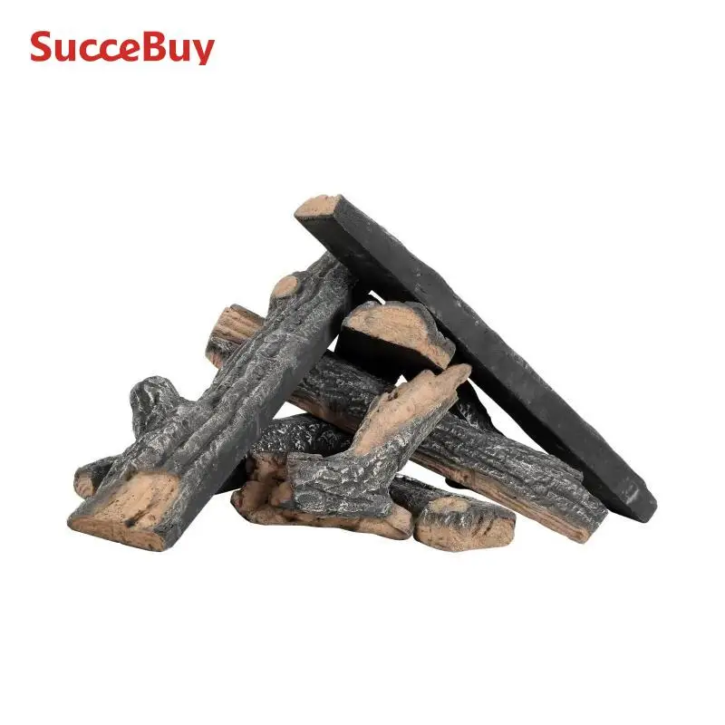 VEVOR Eight Piece Oak Logs for Gas Fireplace