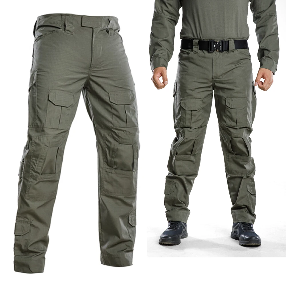 

Men's Tactical Pants Durable Hiking Fishing Pants Military Multiple Pockets Training Trousers Male Casual Cargo Overall