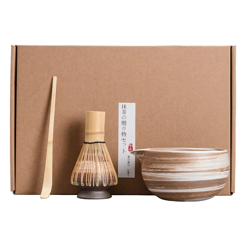 Matcha Bowl Japanese Matcha Tea Set Tea Whisk Bamboo Brush Hundred Benli Song Dynasty Point Ceremony Zen Set