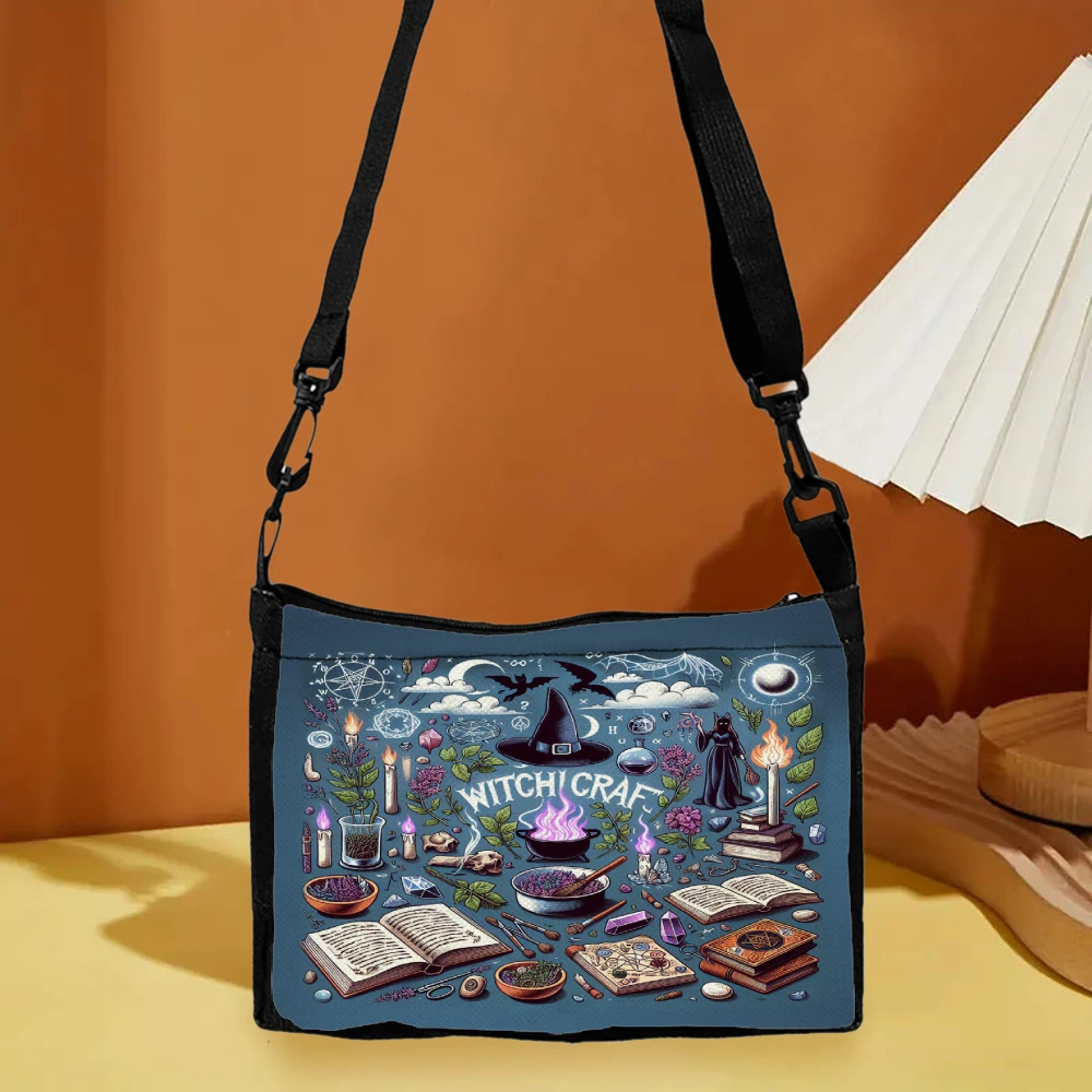 Handtasche mit Hexerei-Motiv, Umhängetasche, Fans of Magic, Umhängetasche, lässige Handtaschen, Umhängetasche, Weihnachten, Halloween, Geschenk – Detail 5