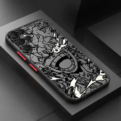 Frosted Translucent Soft Phone Case with Cool Anime O - One Pieces Design - Samsung S22 5G (FGbk01)