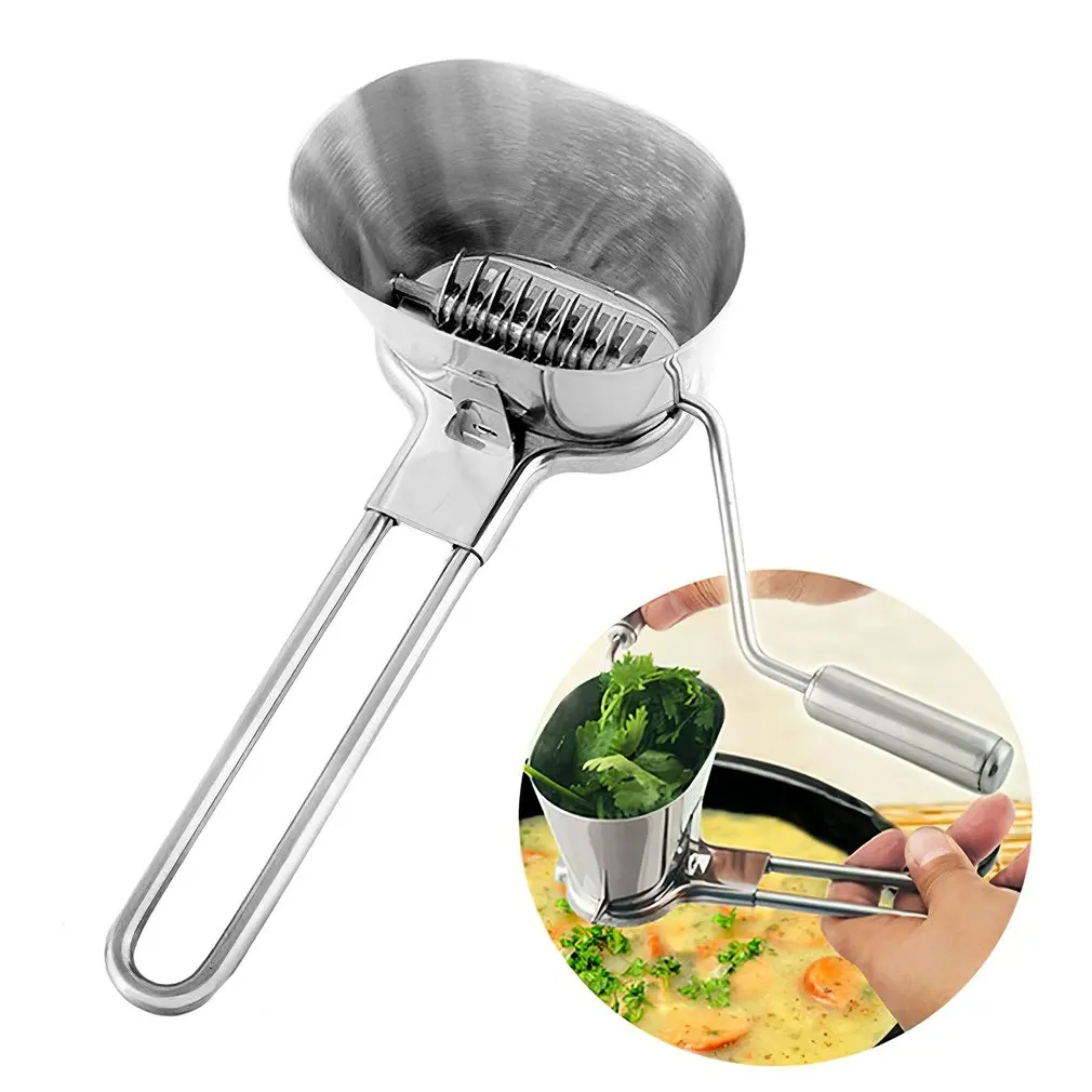 

Stainless Steel Coriander Chopper Herb Mincer Grinder For Parsley Vegetable Grater Cooking Utensil Kitchen Accessories