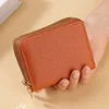 Stylish Women's Card Holder Wallet Double Layer Zipper, Multi-Function Compact Design for Cards & Cash, Small Portable Organizer 5