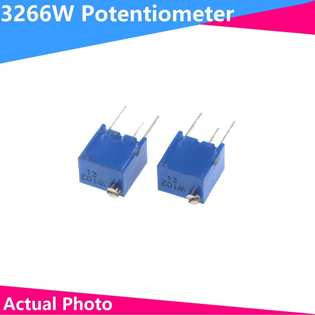 5PCS 3266W Adjustable Precision Potentiometer 1K 2K 5K 10K 20K 50K 100K 200K 500K 103 1M 101 201 501 100R 200R 500R 100 200 500 50pcs rm065 wh06 potentiometer adjustable resistance 100r 200r 500r 1k 2k 5k 10k 20k 50k 100k 200k 500k 1m 2m precision variable