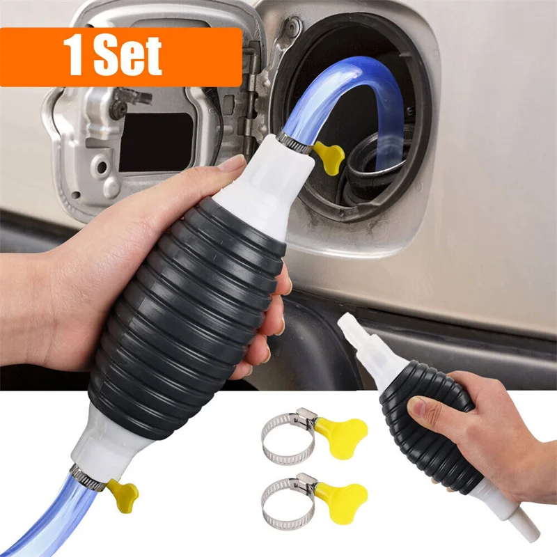 

Hand Fuel pump Universal Car Portable Manual Fuel Pump Transfer Hand Primer for Gas Gasoline Oil Pump Self-priming Large Flow