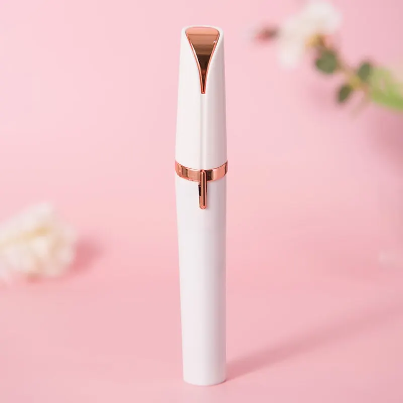 Eyebrow Trimmer Set Electric Eyebrow Trimming Tool For Beginners Automatic Trimmer Nose Hair Shaving Brush Scraper 1pc