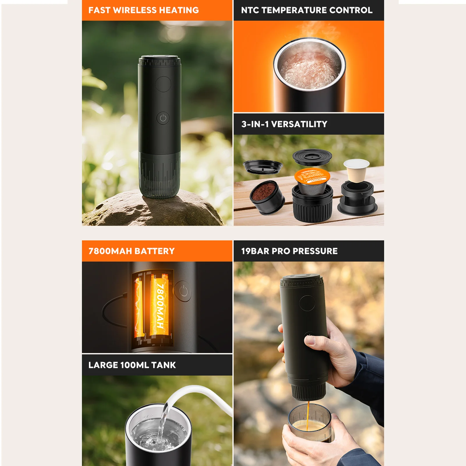 ماكينة قهوة 3 في 1 احترافية