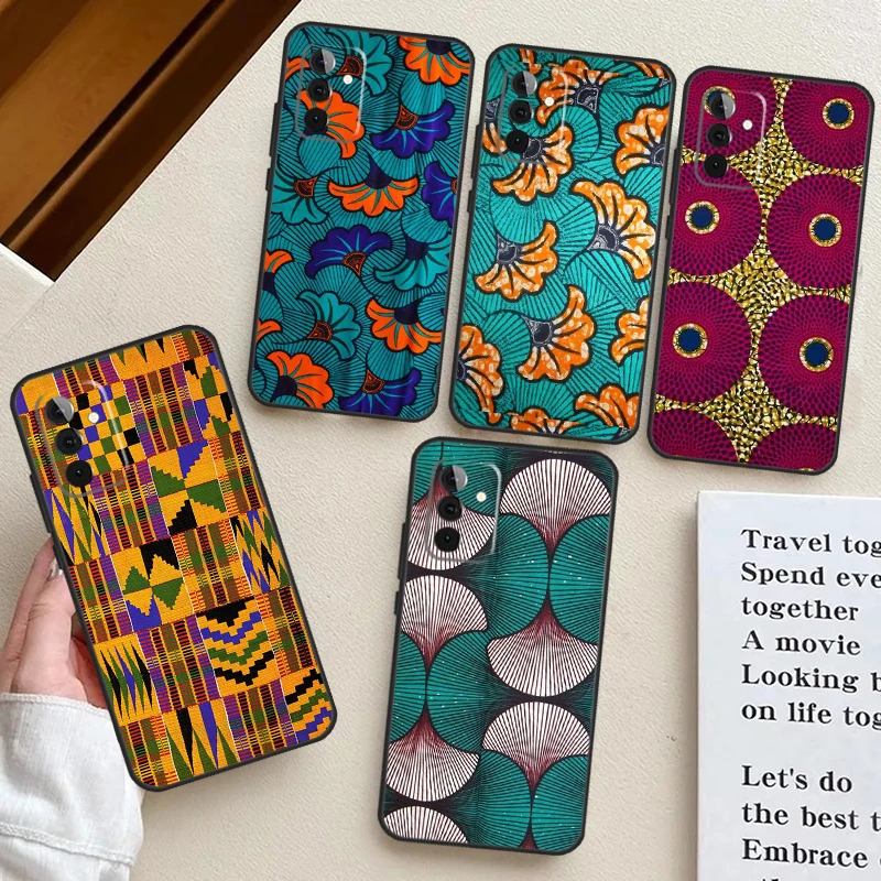 Vibrant African Wax Fabric Phone Case