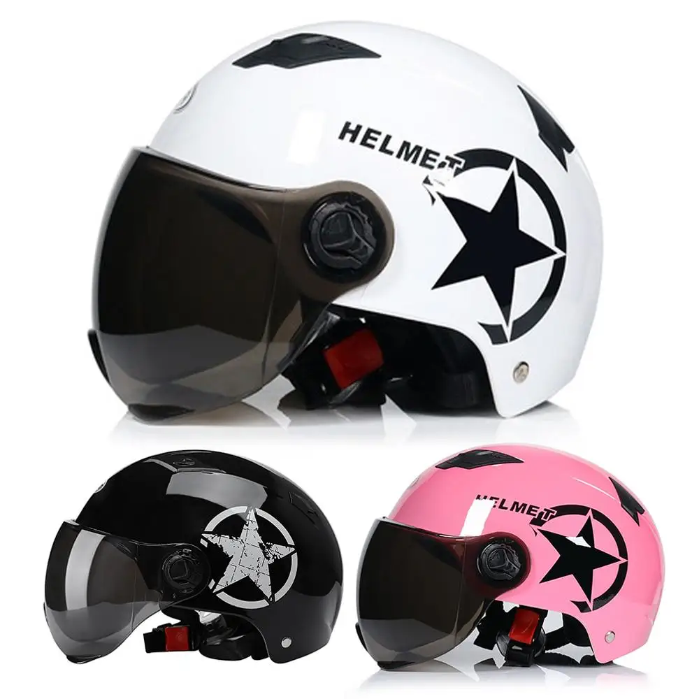 Electric Motorcycle Helmets Half Helmet Scooter Motor Crash Helmet Bye