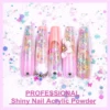 Makartt Acrylic Powder, 2oz Glitter Acrylic Nail Powder for Extension, Professional Shiny Nail Acrylic Powder for Acrylic Nails, 4