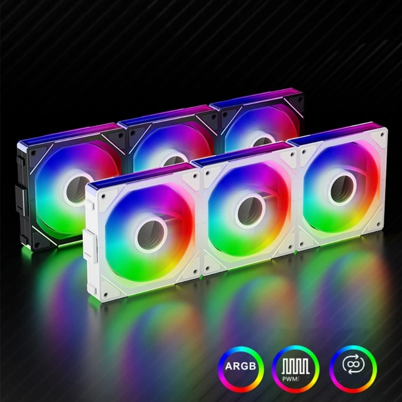 

12CM Triple Fans Set Hydraulic Bearing for JM 1 Quiet Enhanced Heat Dissipation