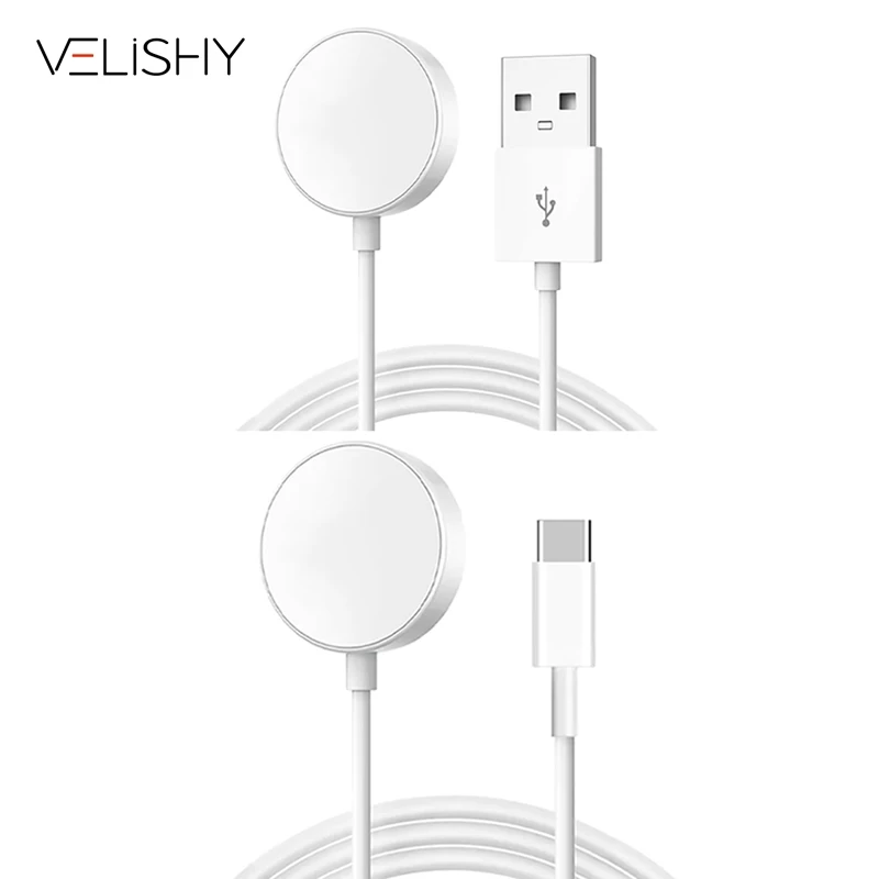 Магнитное Беспроводное зарядное устройство для Apple Watch Series 9 8 7 Ultra 2 SE, кабель для быстрой зарядки, аксессуары для iWatch 8 7 6 5 4 3 2 1