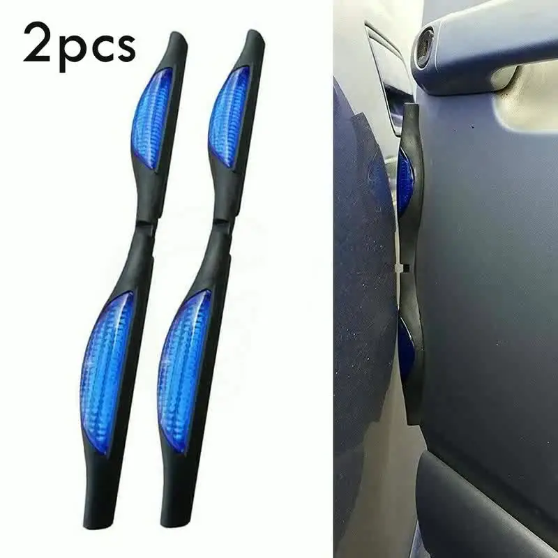 Prevent Anti-collision Sticker Protect 2pcs Blue Door Edges Guards Protectors Reflectors Hot Sale High Quality |