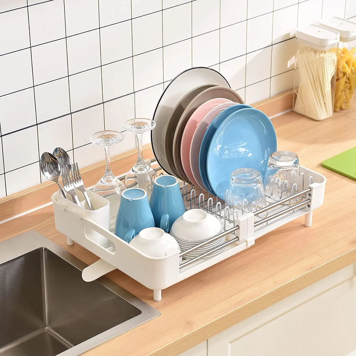 https://ae01.alicdn.com/kf/S3b2cf30c659c41c195993c8d928fa359E/Dish-Drying-Rack-Kitchen-Dish-Rack-Dish-Drainer-Counter-with-Drainage-Board-Expandable-Drainer-Rack-for.jpg