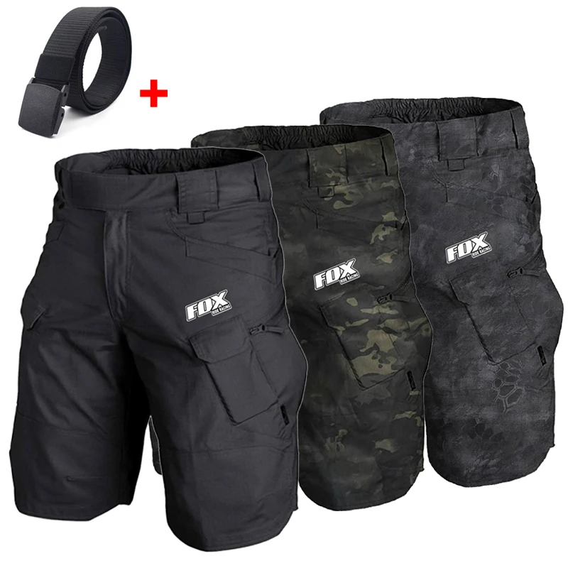 Pantalones Cortos Ciclismo NUCKILY - Montaña Secado Rápido | Hombre Holgados Transpirables Bolsillos