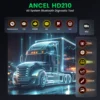 ANCEL HD210 Heavy Duty Truck Scanner OBD2 Speed Limit & Idle Reset for Volvo & International Bluetooth All System Diagnostic 4