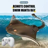 Rc Boat 2.4G Remote Control Animal Wiith Light Biomimetic Simulation Radio-Control Manta Electric Water Toys Children Gift 1