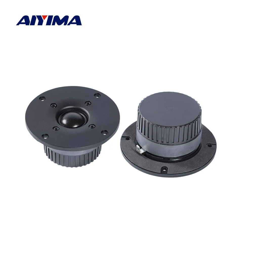 Dome Silk Film Tweeter 6ohm 20W HIFI DIY Bookshelf Speaker Anti-Magnetic Hifi Home Sound Music Theater 2pcs 4 Inch